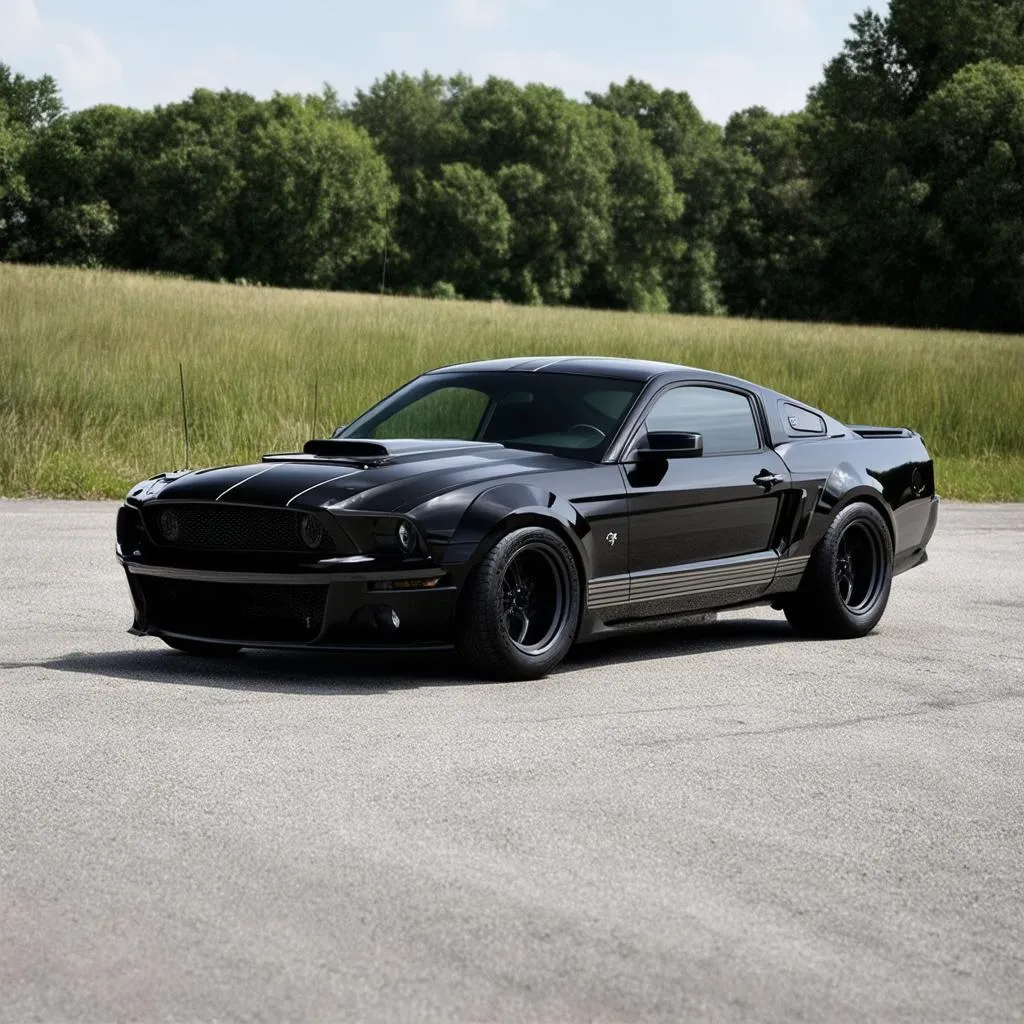 Ford Mustang Eleanor vue de côté